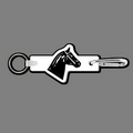 Key Clip W/ Key Ring & Horse (Head) Key Tag
